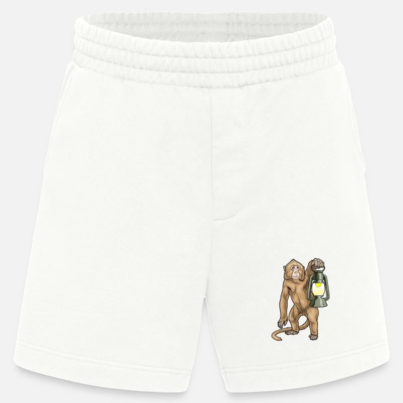 Affe Laterne - Heavyweight Shorts - made by SPREAD  - OFF WHITE