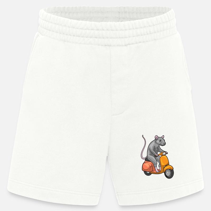 Ratte Motorroller - Heavyweight Shorts - made by SPREAD  - OFF WHITE