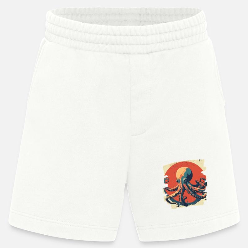 Pieuvre Pieuvre - Short bio épais fabriqué en UE - OFF WHITE