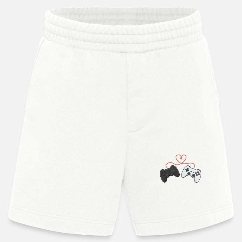 Herzverdrahtete Controller-Duo - Heavyweight Shorts - made by SPREAD - OFF WHITE