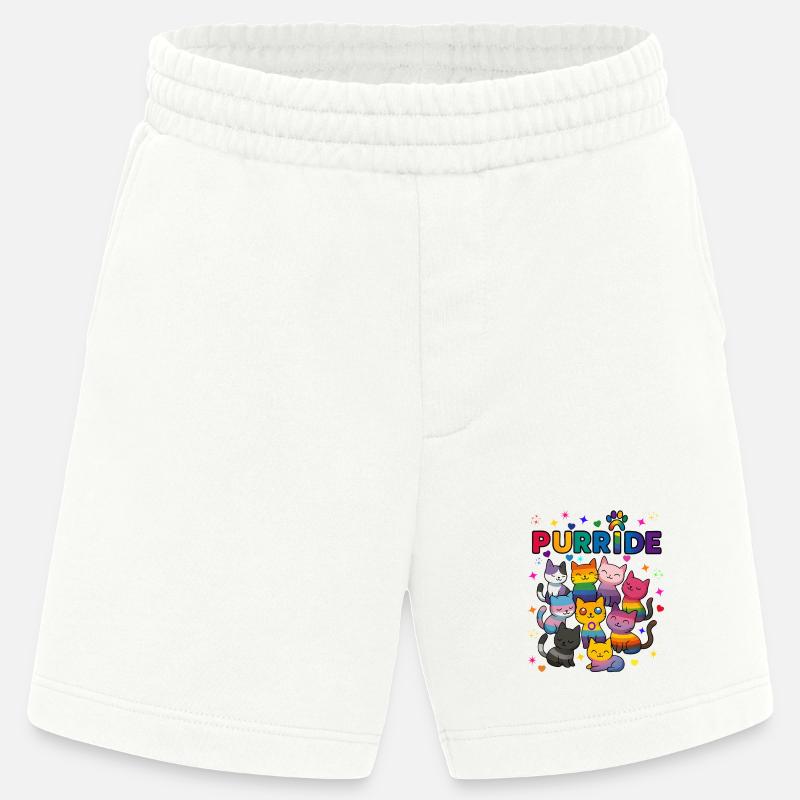 Purride LGBT Katzen - Heavyweight Shorts - made by SPREAD  - OFF WHITE