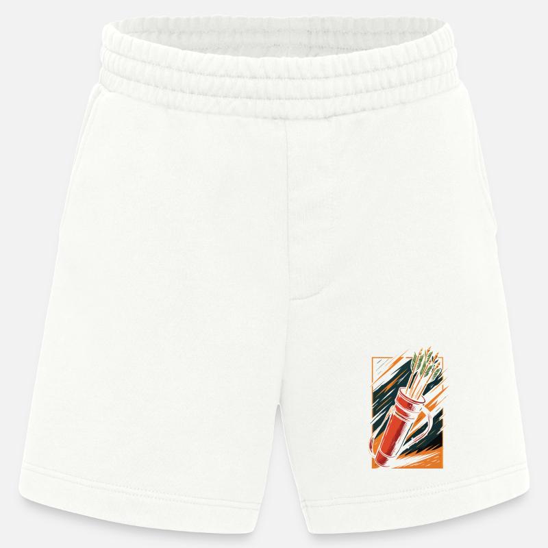 Bogenschießen Bogen Köcher Pfeile Design - Heavyweight Shorts - made by SPREAD  - OFF WHITE