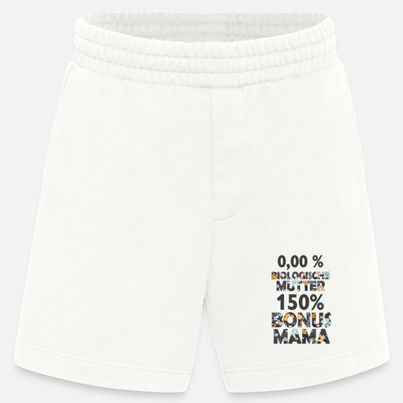 Bonus Mama Mutter Stiefmama Stiefmutter Geschenk - Heavyweight Shorts - made by SPREAD  - OFF WHITE
