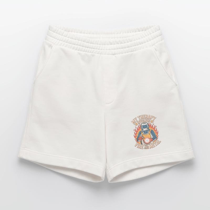 Welder My Therapy Involves Fire Mechanic Workshop Heavyweight Shorts - made by SPREAD 
