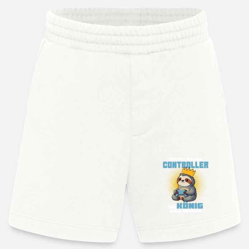 König mit Controller - Heavyweight Shorts - made by SPREAD  - OFF WHITE