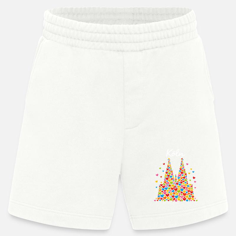 Köln Karneval Alaaf Konfetti Geschenk - Heavyweight Shorts - made by SPREAD  - OFF WHITE