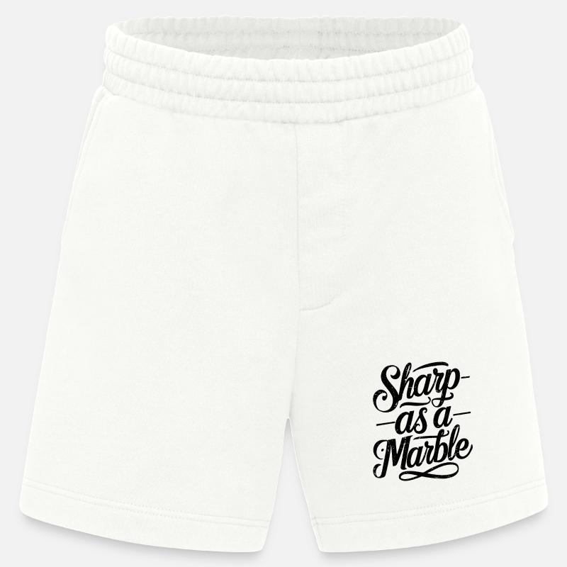 Sharp as a Marble - Heavyweight Shorts - made by SPREAD  - OFF WHITE