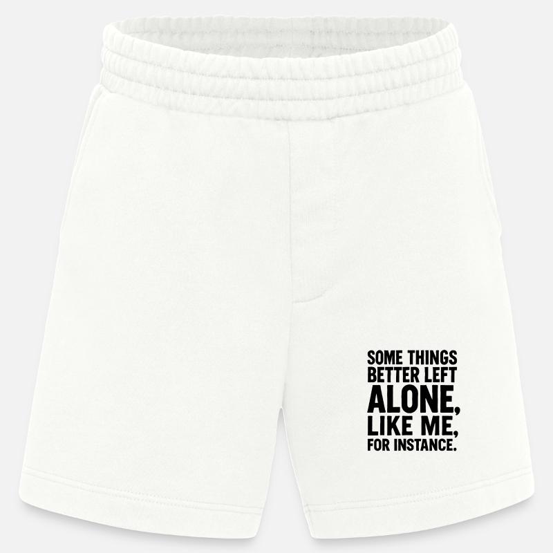 Lustiger Spruch Introvertierte Nerds Geschenkidee - Heavyweight Shorts - made by SPREAD  - OFF WHITE