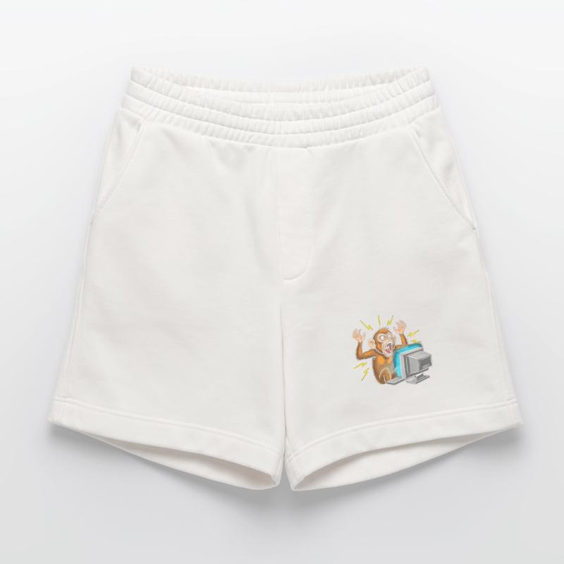 Monkey Computer Outbreak Heavyweight Shorts - made by SPREAD 