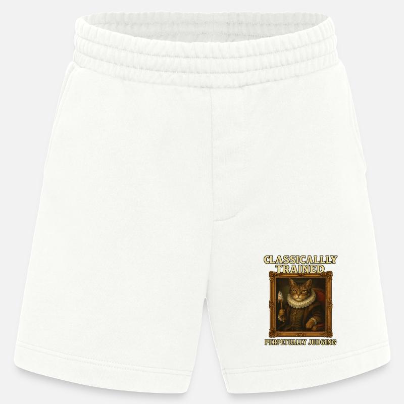 Classically Trained Perpetually Judging Renaissanc - Heavyweight Shorts - made by SPREAD  - OFF WHITE
