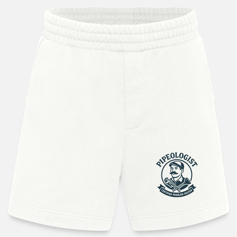 Pipe Expert | Plumber Problem Solver - Heavyweight Shorts - made by SPREAD  - OFF WHITE