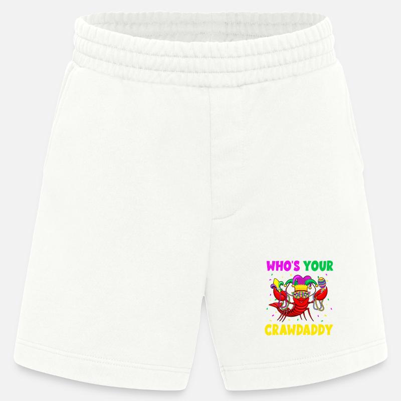 Masque de Mardi Gras Crawdaddy - Short bio épais fabriqué en UE - OFF WHITE