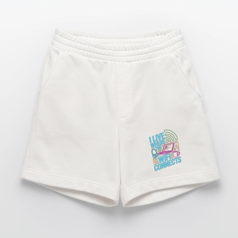 Remote Developer I Live Where The Web Developer Heavyweight Shorts - made by SPREAD 