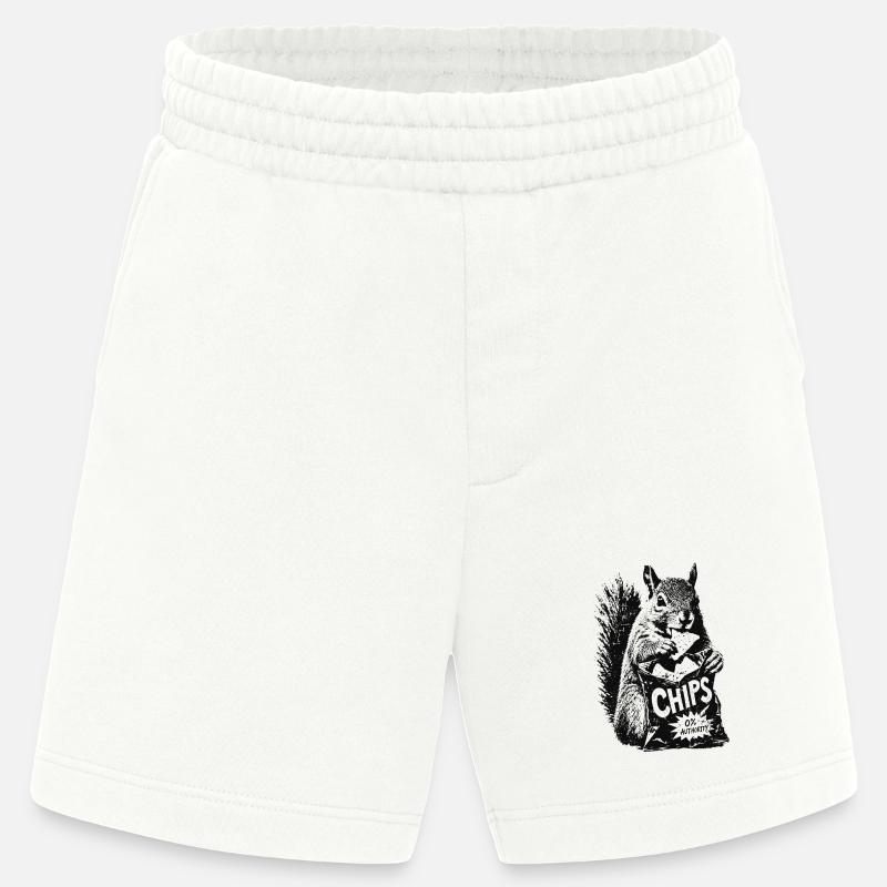 Chips Eichhörnchen - Heavyweight Shorts - made by SPREAD - OFF WHITE