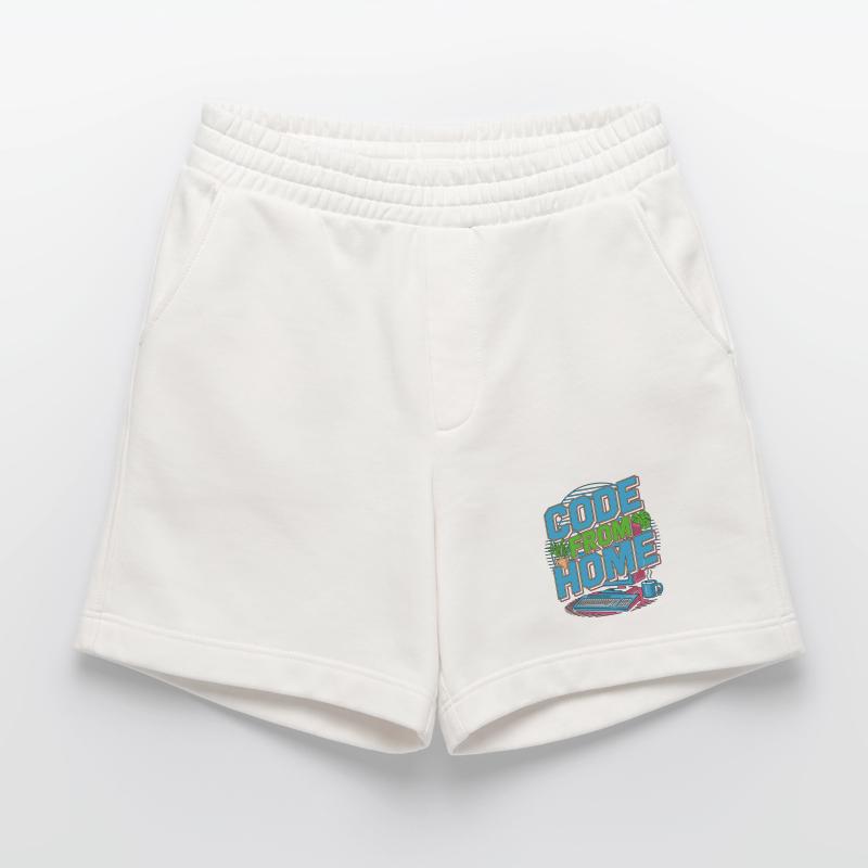 Remote Developer Code From Home Software Developer Heavyweight Shorts - made by SPREAD 