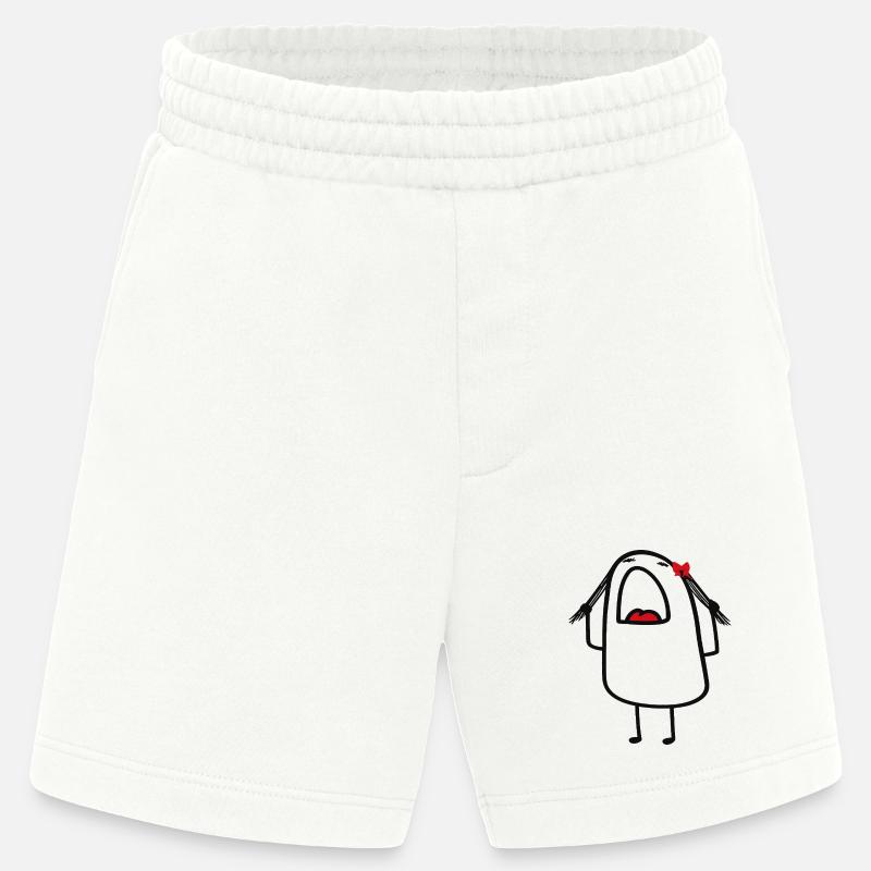 Red Bow Backpack Buddy - Heavyweight Shorts - made by SPREAD  - OFF WHITE