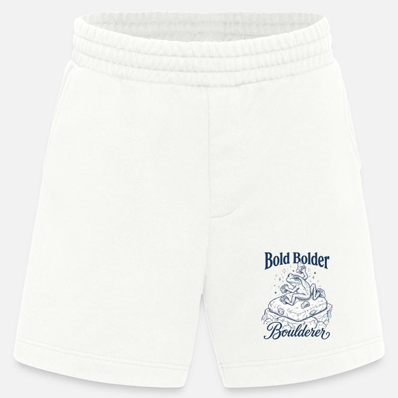 Bouldern Bold Bolder Boulderer - Heavyweight Shorts - made by SPREAD  - OFF WHITE
