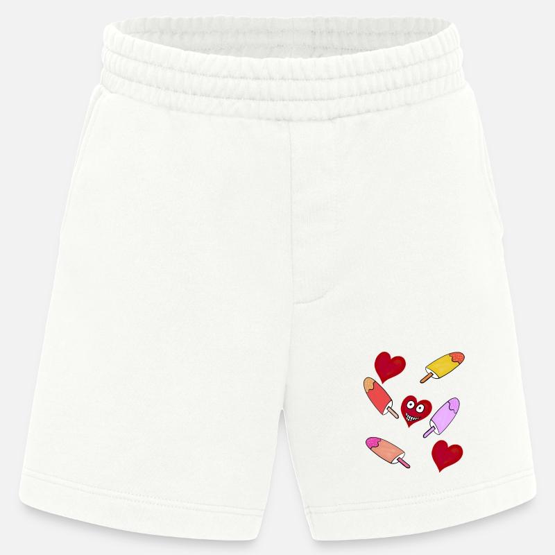 Eis Eiskrem Eiscreme Kinder - Heavyweight Shorts - made by SPREAD - OFF WHITE