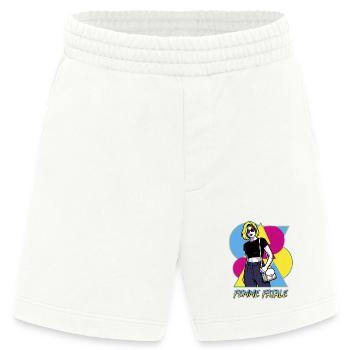 Femme Fatale Pop Art - Heavyweight Shorts - made by SPREAD  - OFF WHITE - Vorne