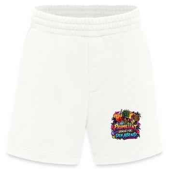 Promillent genug für den Abend Party Spruch - Heavyweight Shorts - made by SPREAD  - OFF WHITE - Vorne