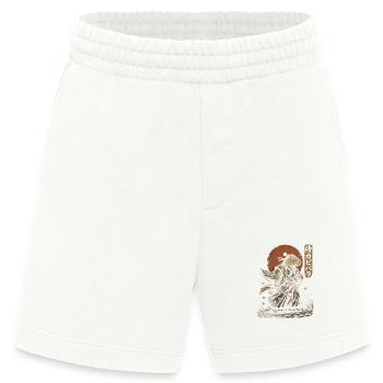 Capybara Samurai Mit Katana Japan Krieger - Heavyweight Shorts - made by SPREAD  - OFF WHITE - Vorne