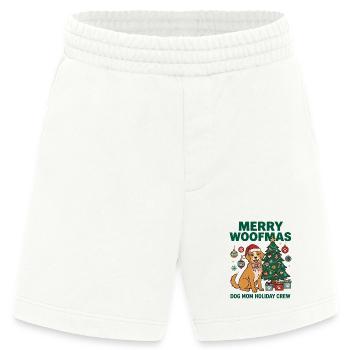 Fröhliche Woofmas Hundemama-Weihnachtscrew - Heavyweight Shorts - made by SPREAD  - OFF WHITE - Vorne
