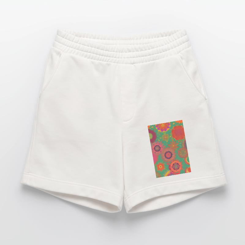 Retro Pattern Heavyweight Shorts - made by SPREAD 