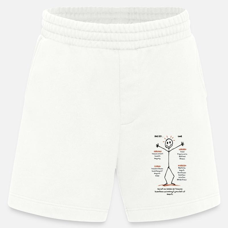 Das ist Uwe Technikenthusiast - Heavyweight Shorts - made by SPREAD  - OFF WHITE