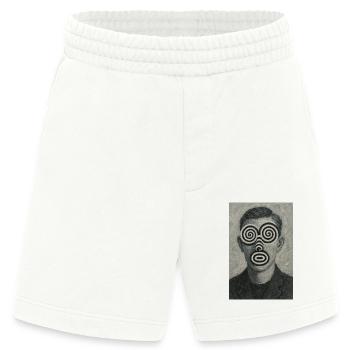 Gesicht optische Täuschung - Heavyweight Shorts - made by SPREAD  - OFF WHITE - Vorne