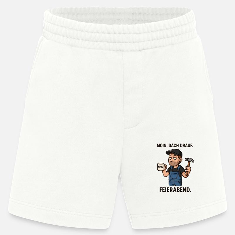 Dach drauf Moin Dachdecker - Heavyweight Shorts - made by SPREAD  - OFF WHITE