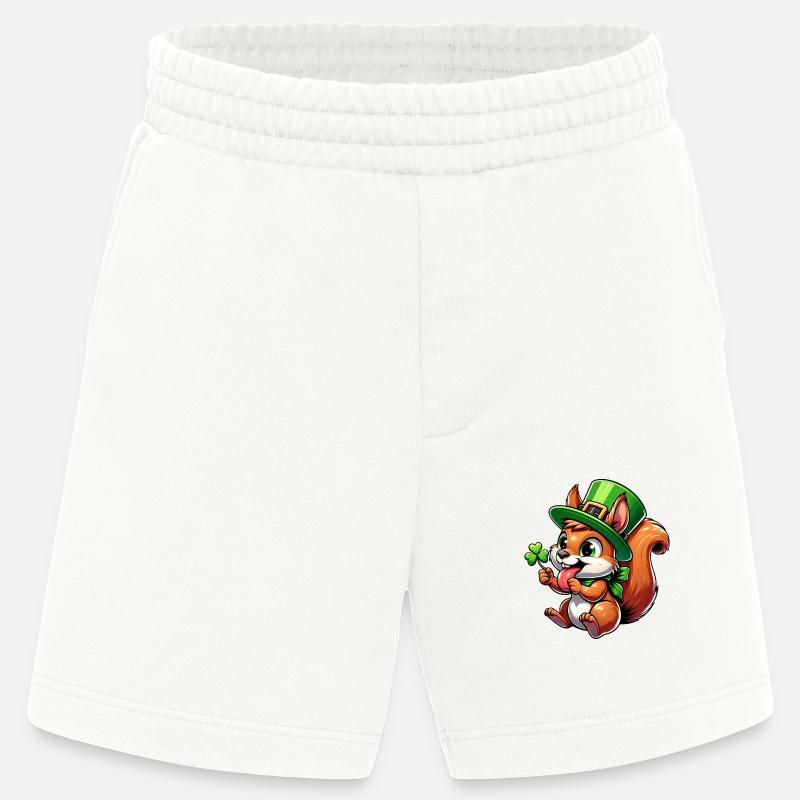 St. Patrick's freches Eichhörnchen - Heavyweight Shorts - made by SPREAD  - OFF WHITE