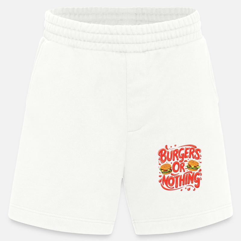 Burger oder nichts! - Heavyweight Shorts - made by SPREAD  - OFF WHITE
