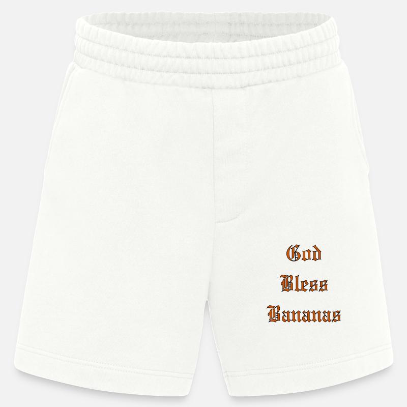 GodBlessBananas - Heavyweight Shorts - made by SPREAD  - OFF WHITE