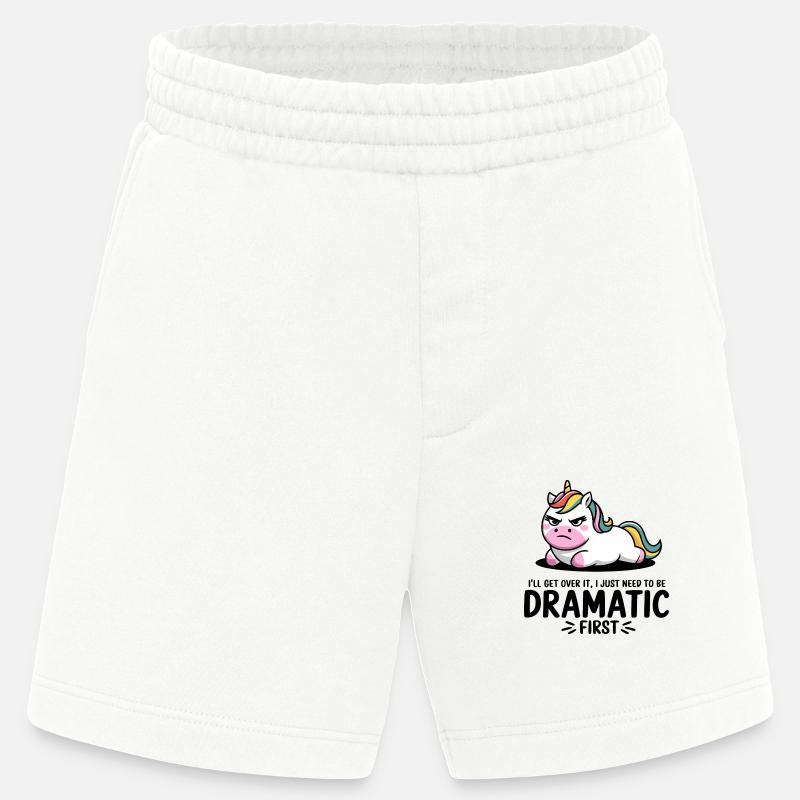 Dramatisches Einhorn - Heavyweight Shorts - made by SPREAD  - OFF WHITE