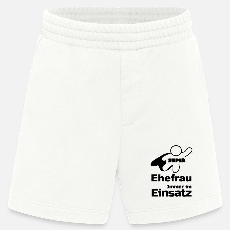 Super Ehefrau Geschenk - Heavyweight Shorts - made by SPREAD  - OFF WHITE
