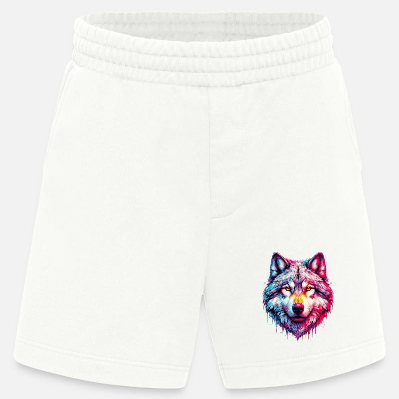 Wolf - Heavyweight Shorts - made by SPREAD - OFF WHITE