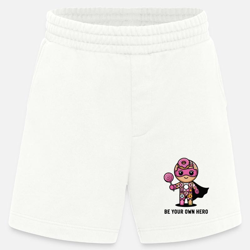 Sei dein eigener Helden-Donut-Charakter - Heavyweight Shorts - made by SPREAD  - OFF WHITE