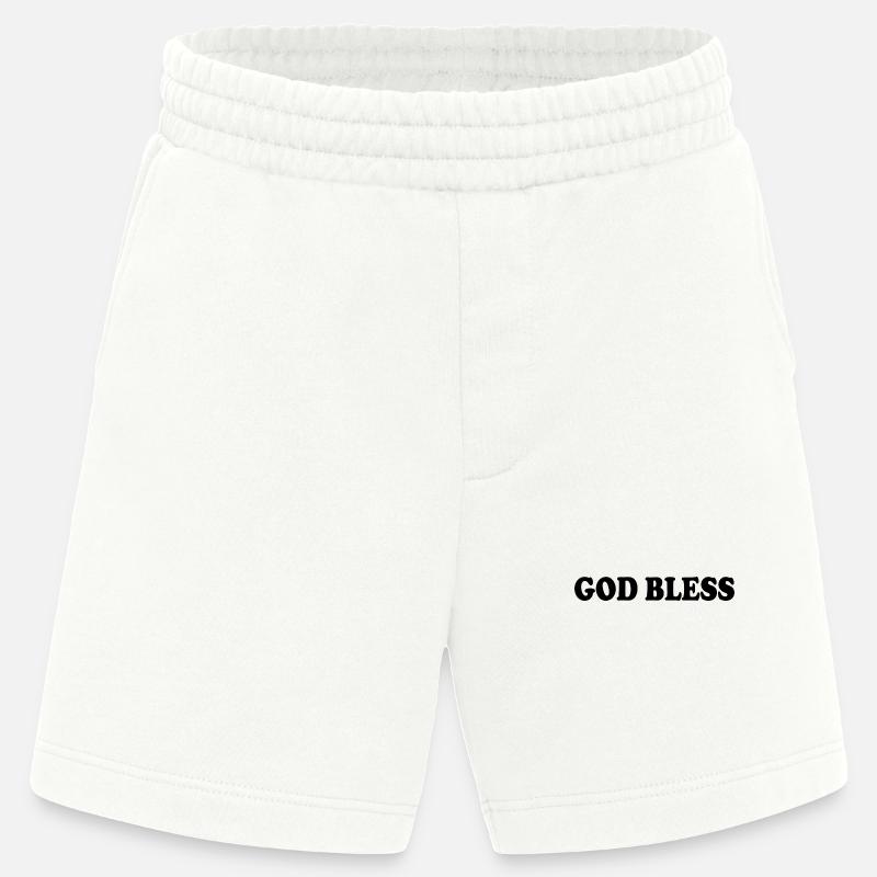 God bless - Short bio épais fabriqué en UE - OFF WHITE