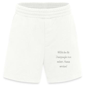 Willst du die Trauzeugin von meiner Mama werden? - Heavyweight Shorts - made by SPREAD  - OFF WHITE - Vorne