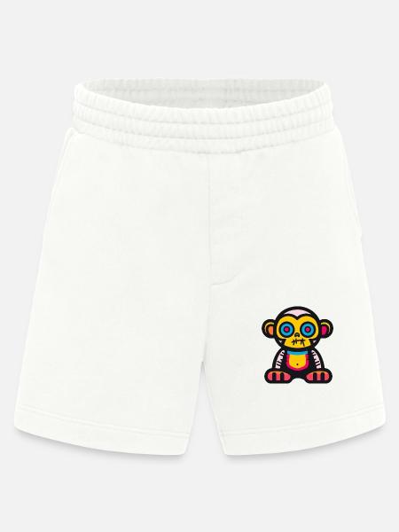 Monkey Halloween Animal - Heavyweight Shorts - made by SPREAD - OFF WHITE