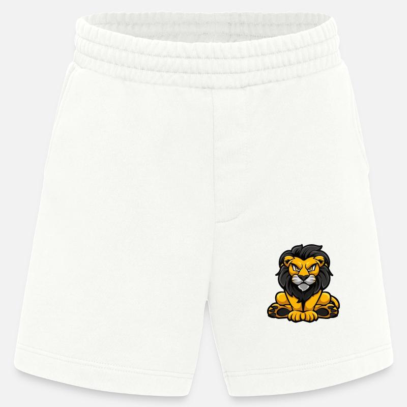 Löwe Comic - Heavyweight Shorts - made by SPREAD  - OFF WHITE