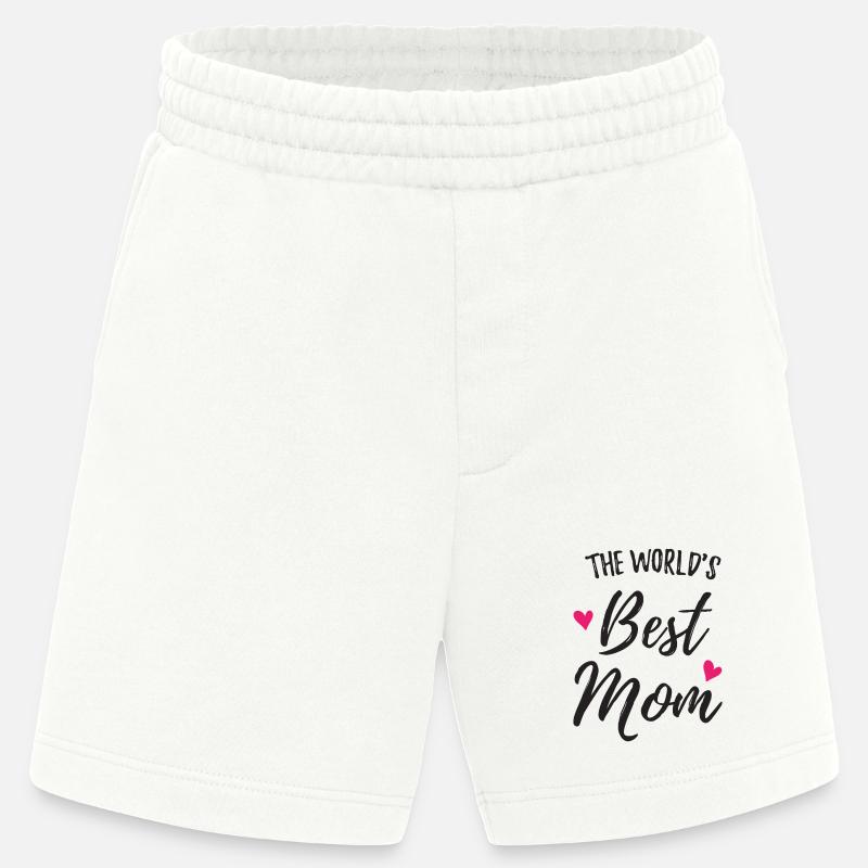 Die beste Mutter der Welt - Heavyweight Shorts - made by SPREAD  - OFF WHITE