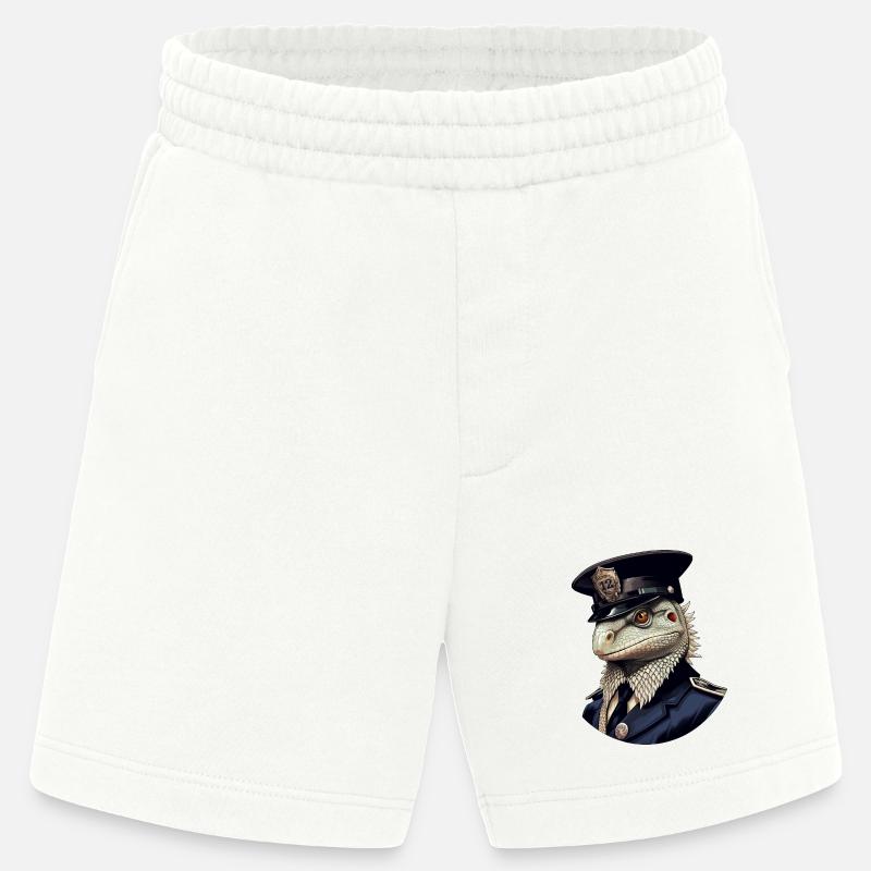 Polizei Eidechsen - Heavyweight Shorts - made by SPREAD - OFF WHITE