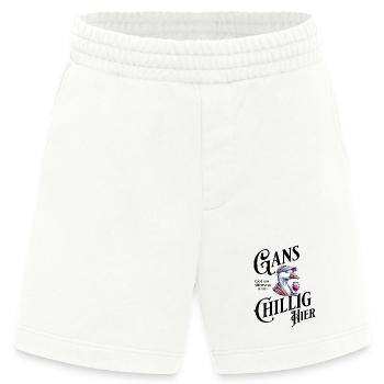 Gans Cool Streetwear  - Heavyweight Shorts - made by SPREAD  - OFF WHITE - Vorne