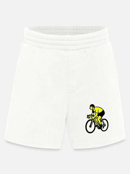 Neonrad Silhouette Radfahrer - Heavyweight Shorts - made by SPREAD - OFF WHITE