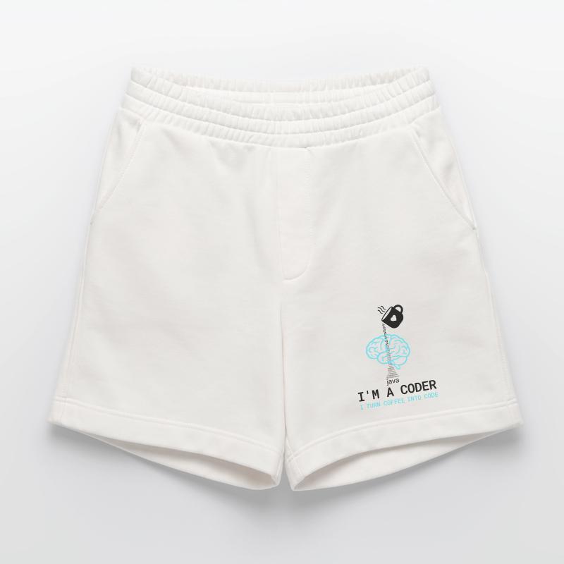 T-shirt Coder : Du café dans le code – Nerdy Programmie Short bio épais fabriqué en UE