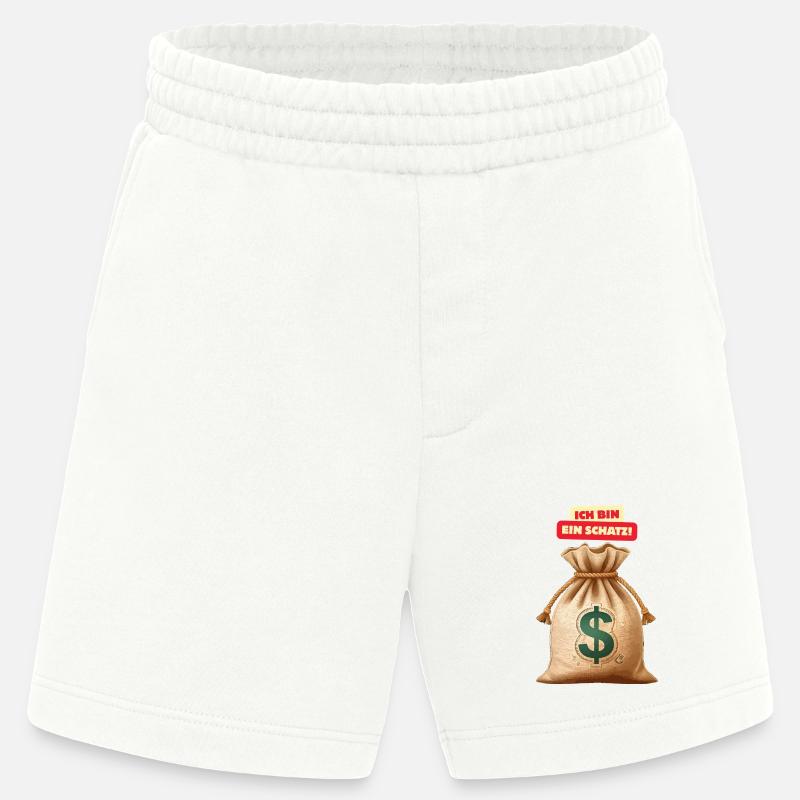Ich bin ein Schatz Geldsack - Heavyweight Shorts - made by SPREAD  - OFF WHITE