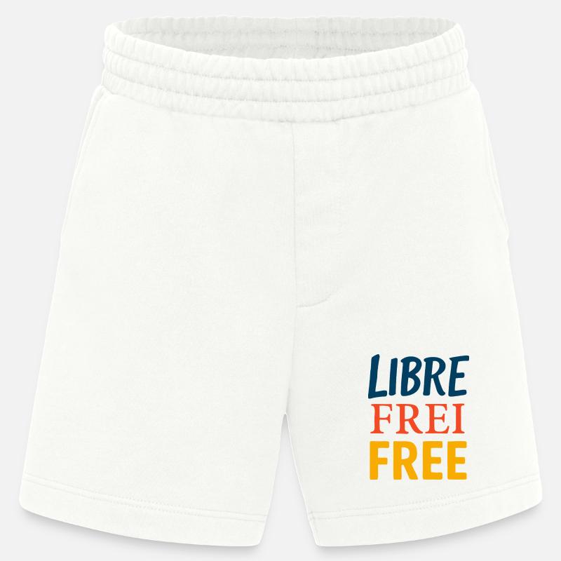Libre - Short bio épais fabriqué en UE - OFF WHITE