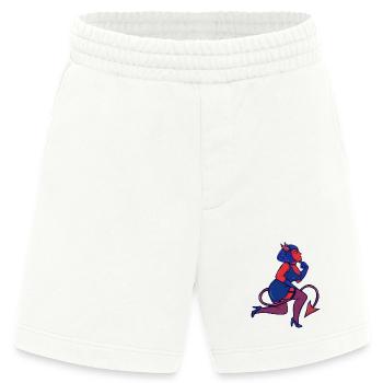 Crimson Devil Pinup - Heavyweight Shorts - made by SPREAD  - OFF WHITE - Vorne