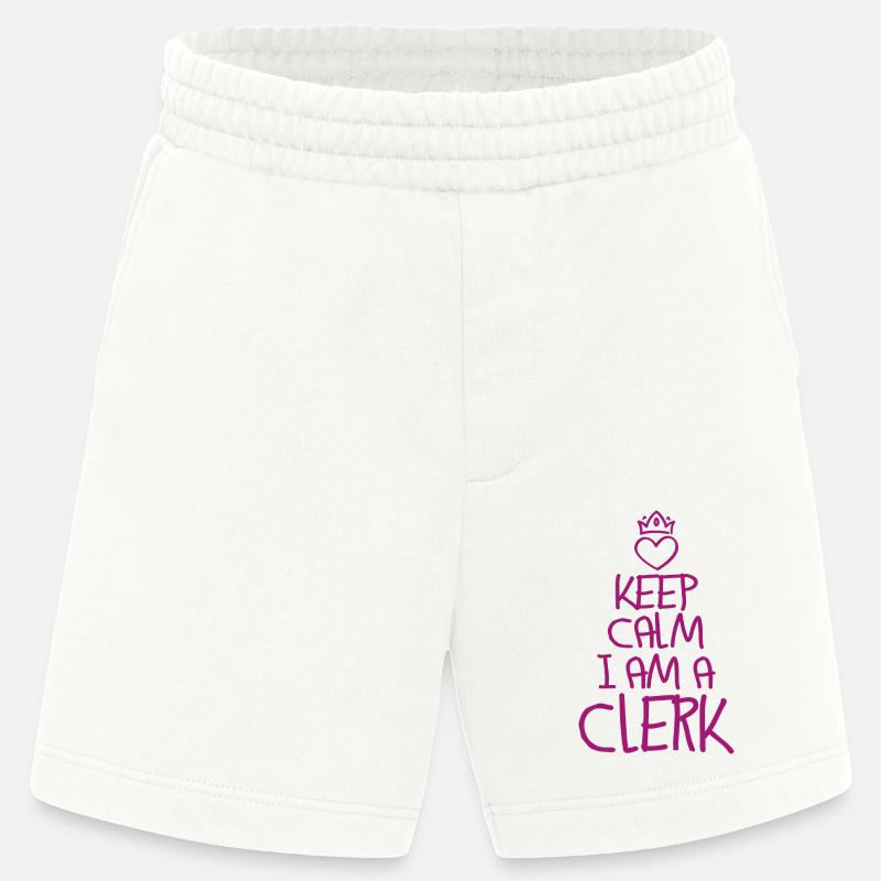 Keep Calm Sachbearbeiter - Heavyweight Shorts - made by SPREAD  - OFF WHITE
